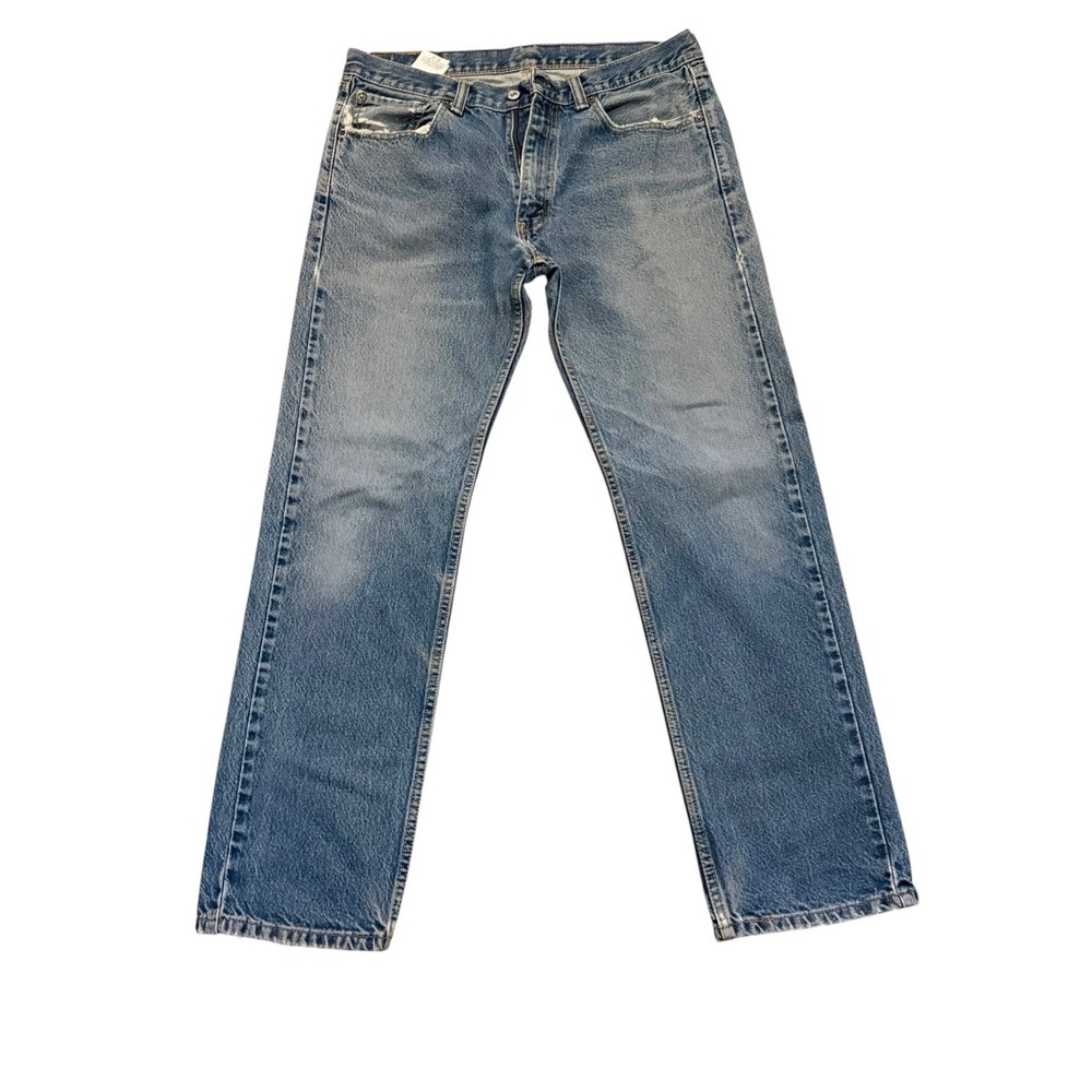 Vintage Y2K Levi's 505 Jeans 33x32 Straight Leg Distressed Made in Mexico